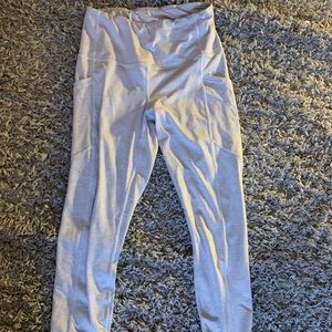 high waisted white leggings